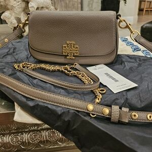 AUTHENTIC Tory Burch Gray Shoulder Bag